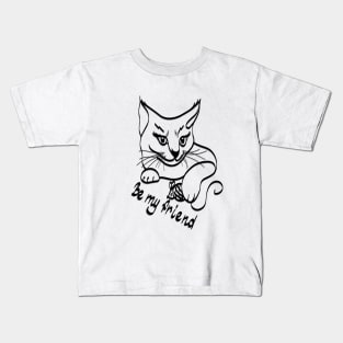 Be My Friend Cat Kids T-Shirt